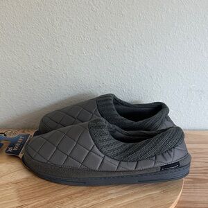 Isotoner Mens Memory Foam Bootie Slippers